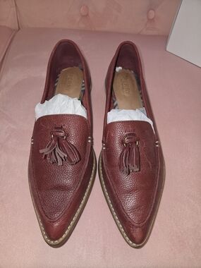 Sperry Burgundy Leather Tassel Loafers for WOMEN
